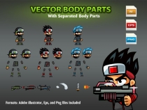 Ninja 2D Game Character SpriteSheets 03 Screenshot 2