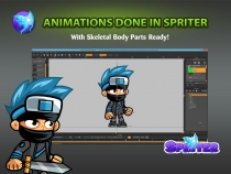 Ninja 2D Game Character SpriteSheets 03 Screenshot 3