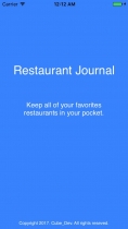 Restaurant Journal - iOS App Source Code Screenshot 7