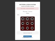 Pattern Lock Login and Register - PHP Screenshot 3