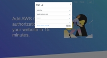 AWS Cognito Authorization For Websites Screenshot 1