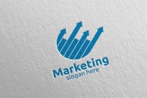 Marketing Financial Advisor Logo Design Template Screenshot 4