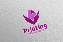 Paper fly Printing Company Logo Design Screenshot 2