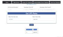 UPS Shipping API PHP Script Screenshot 4