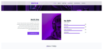 Nuvin Portfolio HTML Theme Screenshot 2