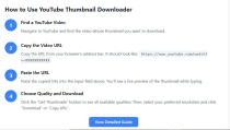 YouTube Thumbnail Downloader – PHP Tool Screenshot 5