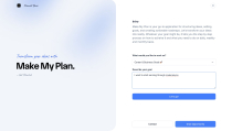 Make My Plan - Goal Planning Application Screenshot 1