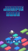 Jumpie Cube - Mobile Unity Game with Admob Screenshot 1