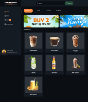 Aroma Drips - React Drinks Ordering Template Screenshot 9